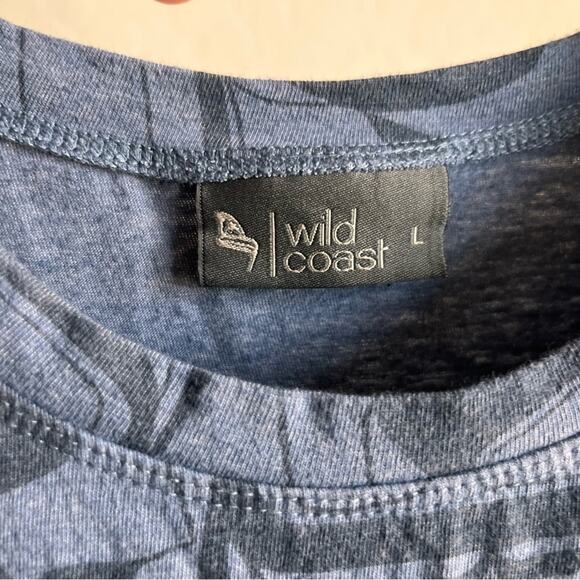 Wild Coast Blue Alaskan Graphic Ladies Tee Shirt size large L - Picture 2 of 9